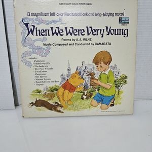 1968 Disneyland "when we were very young" record and picture book.